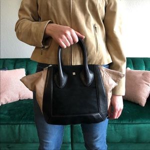 Pour La Victoire Classic Suede & Leather Maison Tote